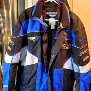 FXR Backshift Attack Black 3 in 1 Insulated Snowmobile Winter Racing Jacket M